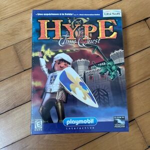 Hype The Time Quest PC Big Box Playmobil Ubisoft 1999 Factory Sealed Bilingual